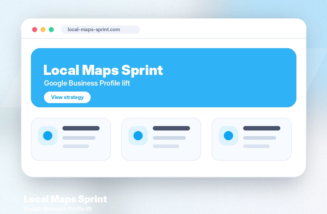 Local Maps Sprint project preview